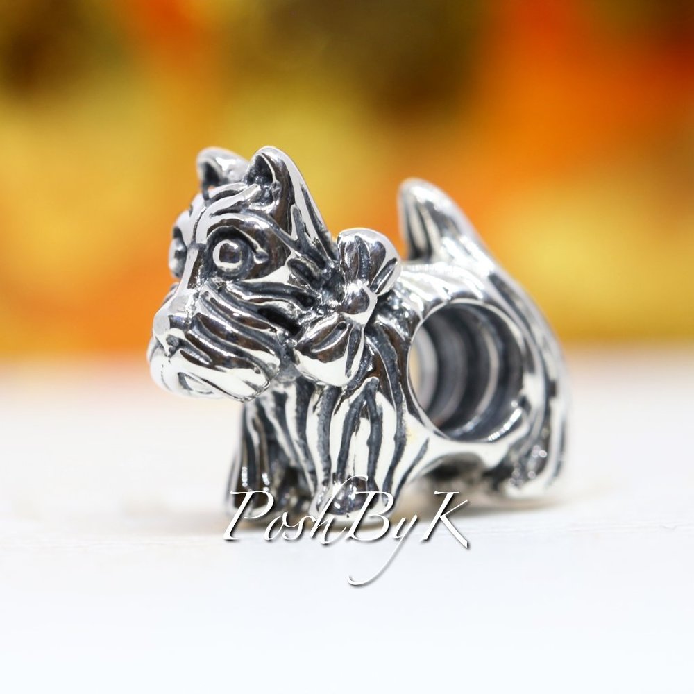 Pandora Silver Charm 791105 Scottie Dog Puppy